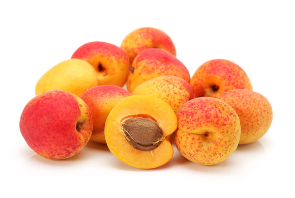Ripe sweet apricot isolated on white - Фото, зображення