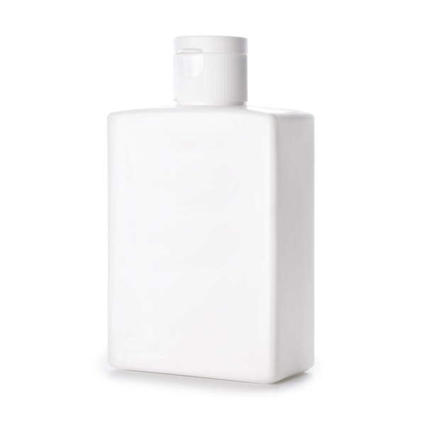 Plastic mockup white rectangular bottle - Photo, image