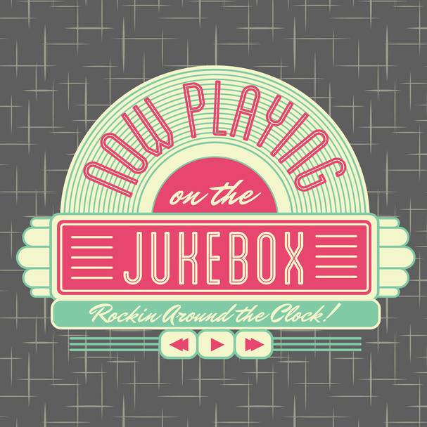 Disegno logo stile jukebox anni '50
 - Vettoriali, immagini