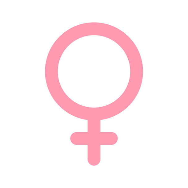 女性、女性のシンボル。性別と性的指向のアイコンまたは記号の概念. - ベクター画像