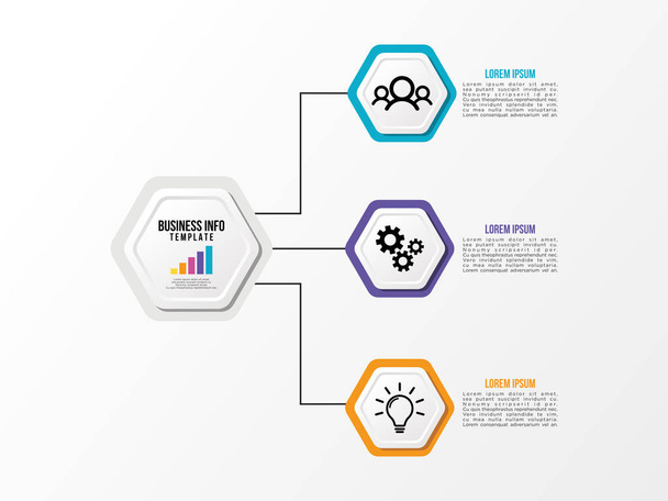 Grafika wektorowa szablon projektu z opcjami kroki i Marketing ikony mogą być wykorzystywane do informacji wykres, prezentacje, proces, diagramy, raporty roczne, układ przepływu pracy. Ilustracja wektorowa - Wektor, obraz