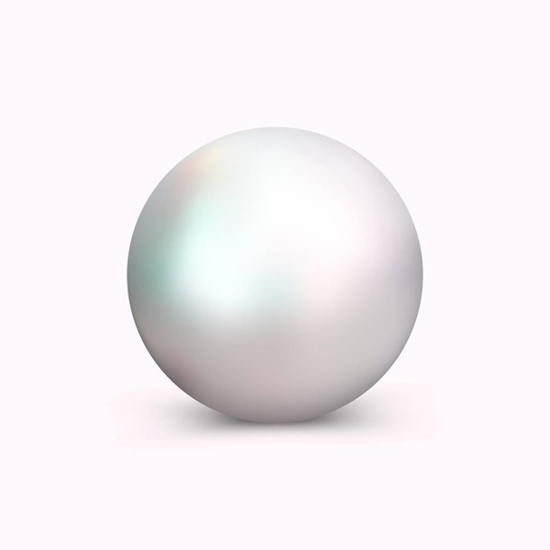 Realistic pearl for decoration. - Vector, Image