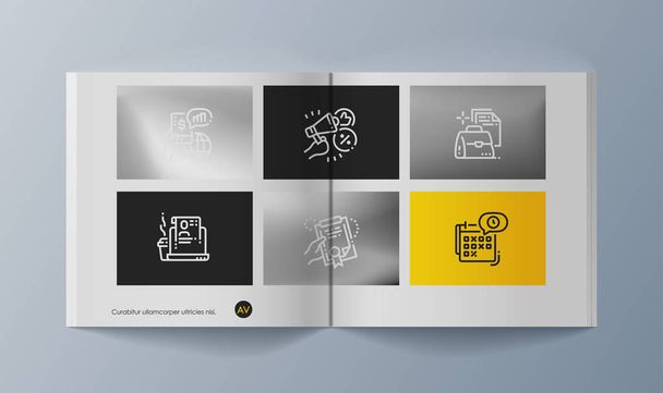 Série de brochures pour la commercialisation des biens et services de promotion sur le marché
 - Vecteur, image
