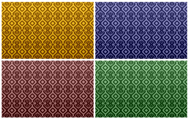 Four patterned backgrounds. - Vector, imagen