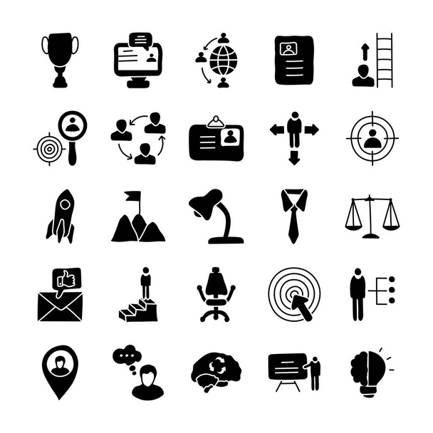 Leadership icons pack having glyph icons in editable form. Grab this pack if you have any kind of related upcoming projects - Vector, Image
