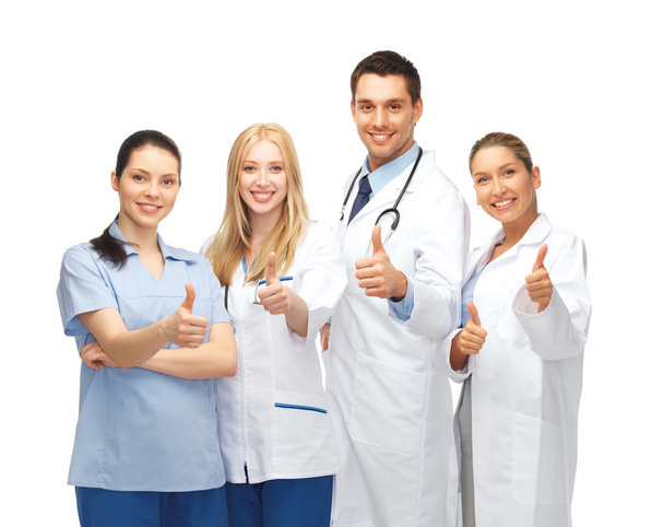 Professional young team or group of doctors - Photo, Image