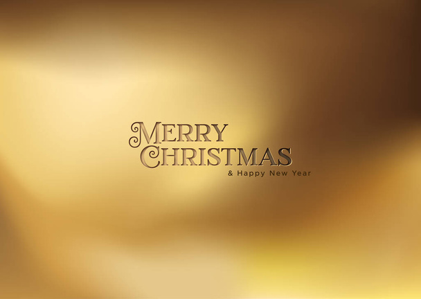 Ouro Natal e Ano Novo cartão de felicitações de luxo
  - Vetor, Imagem