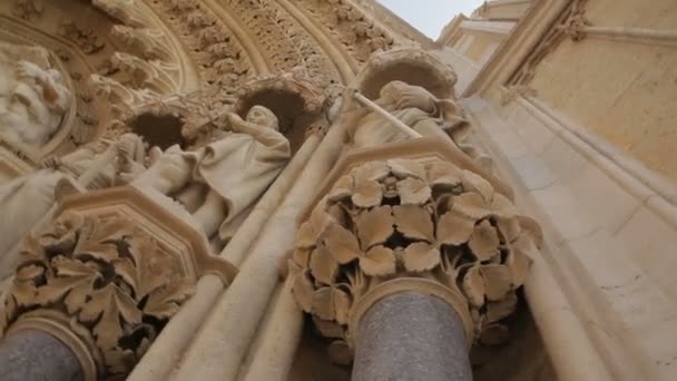 Decoration of the entrance of the Cathedral in Zagreb, Croatia. - Footage, Video