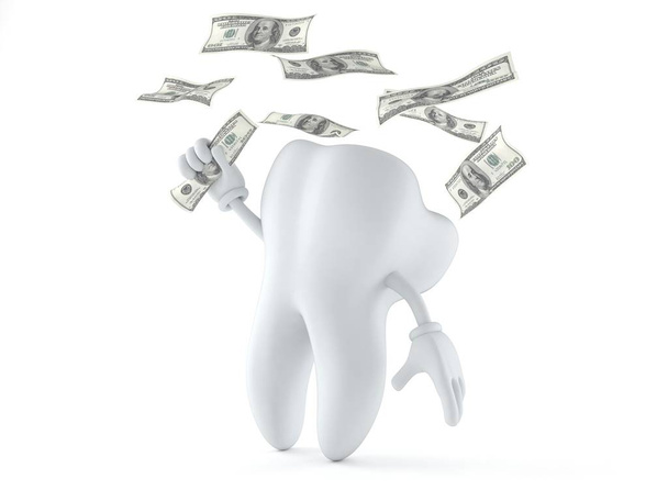 Para ile diş karakteri - Fotoğraf, Görsel
