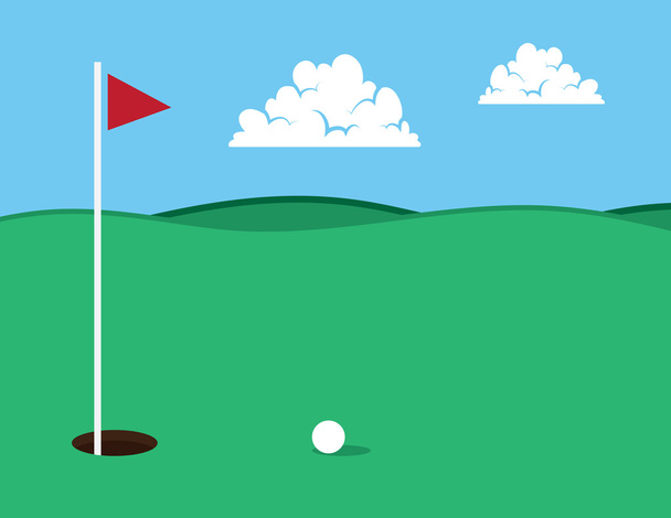 golfové hole - Vektor, obrázek