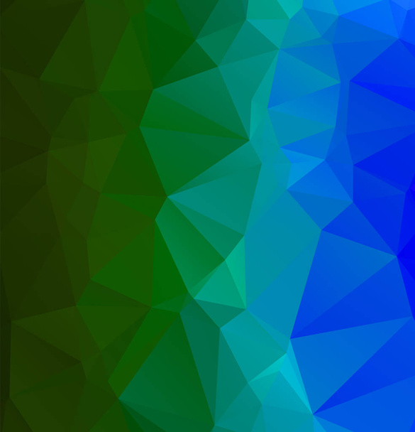Abstract multicolor emerald green background. Vector polygonal d - Vector, Image