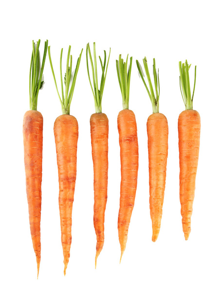 Carrots, isolated on white - Foto, imagen
