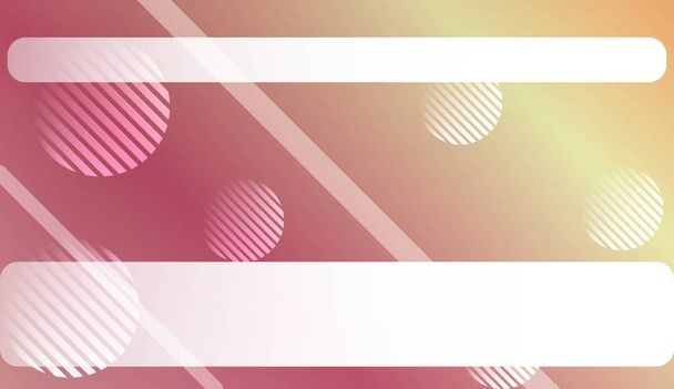 Blur Sweet Dreamy Gradient Color Background with Line, Circle. For Ad, Presentation, Card. Vector Illustration. - Vetor, Imagem