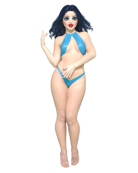 Summer beach woman swimsuit. - Foto, afbeelding