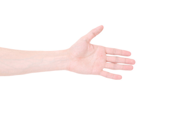 ένα μπράβο κάτω από το σημάδι από μια αρσενική χέρι - Φωτογραφία, εικόνα