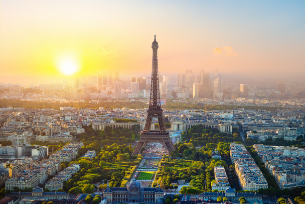 Letecký pohled na Paříž - Fotografie, Obrázek