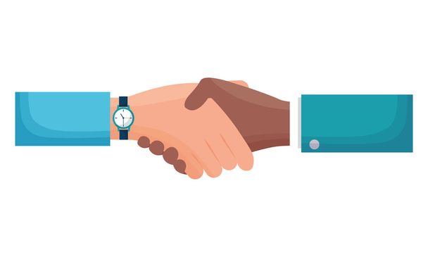 hands business persons done deal - Vector, Image