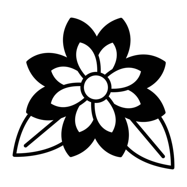 pétalos de flores y hojas fondo blanco
 - Vector, imagen