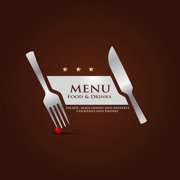 дизайн обкладинки меню ресторану
 - Вектор, зображення