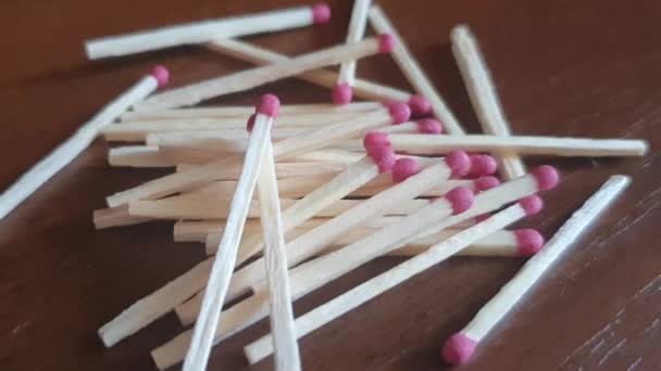 Pile of matches close-up - Footage, Video