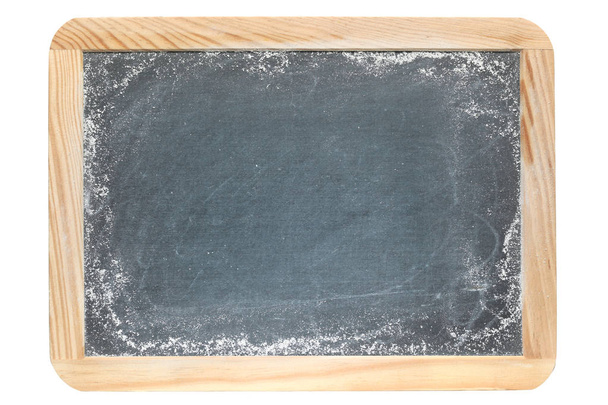 Small blank chalkboard isolated on white - Photo, Image