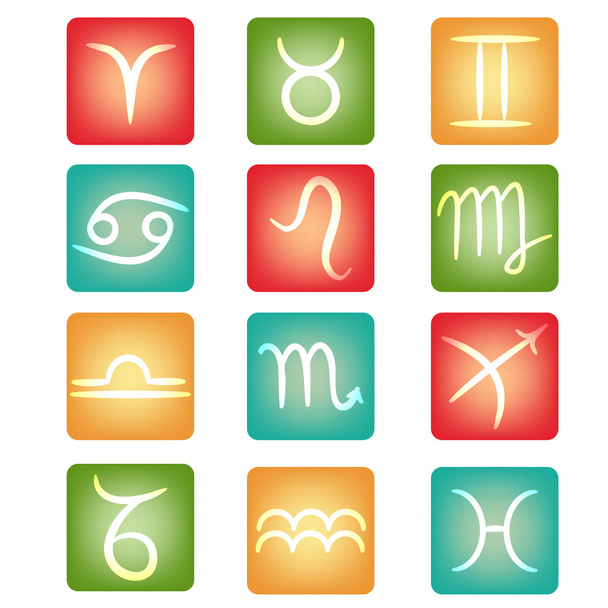 botones del zodiaco
 - Vector, Imagen