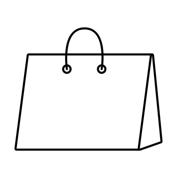 saco de compras ícone vetor ilustração - Vetor, Imagem
