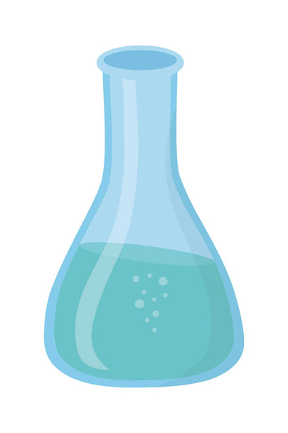Isolated laboratory flask design vector illustrator - Vector, Image