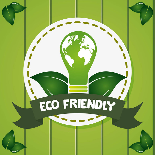 eco friendly environment design image - Vector, Image