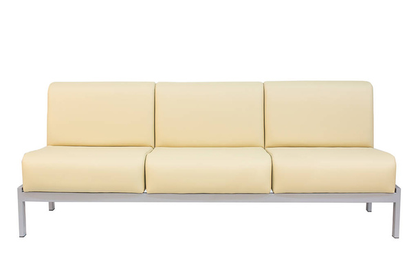 Valkoinen toimisto sohva eristetty valkoisella taustalla
 - Valokuva, kuva