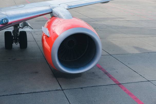 airplane aircraft jet engine turbine  - Фото, изображение