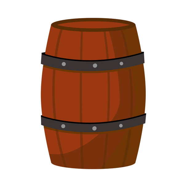 Isolated object of cask and wine sign. Set of cask and wooden vector icon for stock. - Vecteur, image