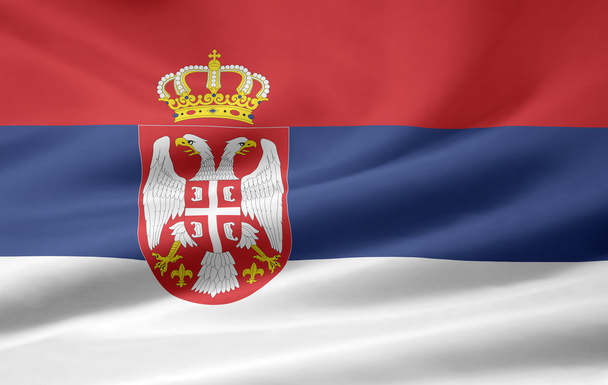 σημαία της Σερβίας - Φωτογραφία, εικόνα