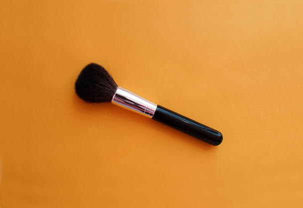 Makeup brush, large brush, bright background. - Photo, Image