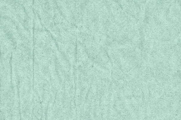 Light Turquoise Striped Recycle Kraft Paper Coarse Crumpled Grun - Photo, Image