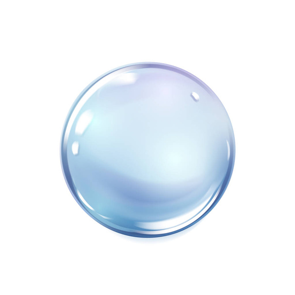 Water bubble . Nature.Aqua.Elegant and stylish Background. Shining blue substance drop. Vector - Vetor, Imagem