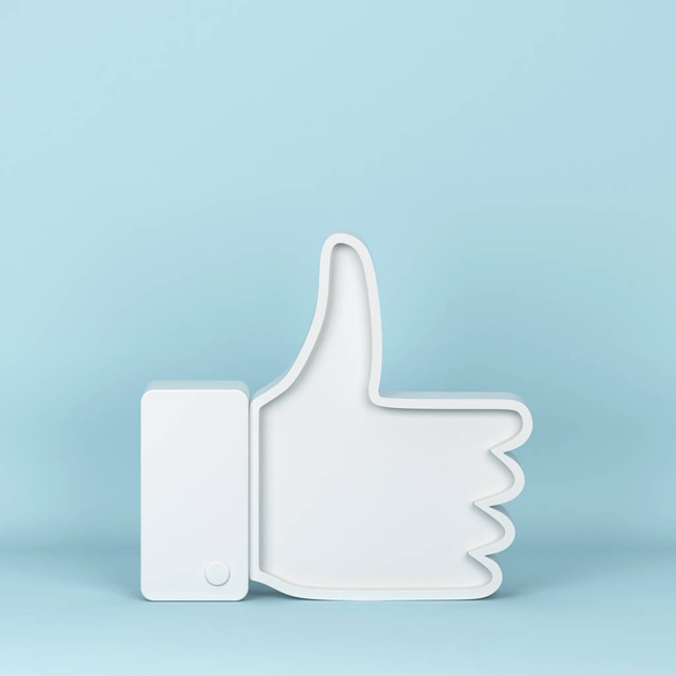Like thumb up symbol - Foto, afbeelding