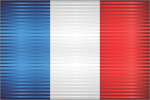 Brillante bandiera Grunge della Francia - Illustrazione, bandiera tridimensionale della Francia
 - Vettoriali, immagini