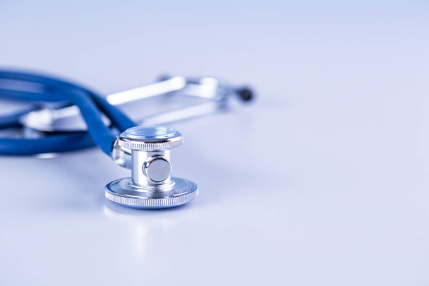 Medical concept image. Stethoscope on white background close up. - Φωτογραφία, εικόνα