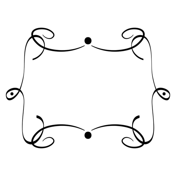 Rahmenkanten mit Linien Boho-Stil - Vektor, Bild