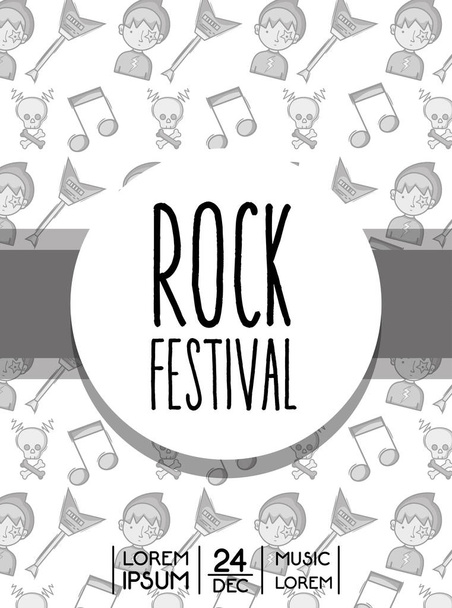 rock festivali olay müzik konseri - Vektör, Görsel