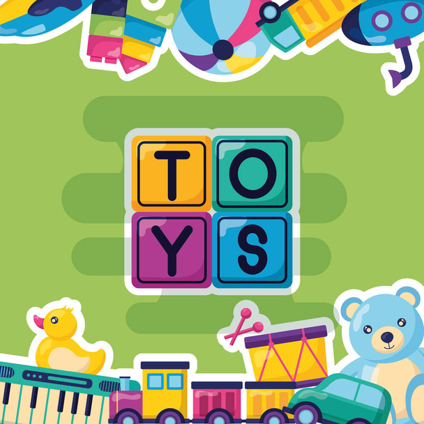dětské hračky design - Vektor, obrázek