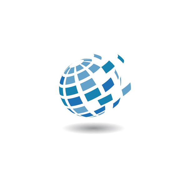 Globus Technologie Illustration Logo - Vektor, Bild