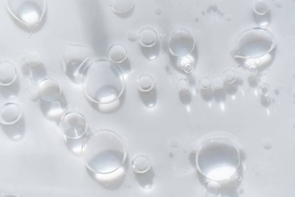 burbujas abstractas de agua azul, fondos de fluido acuático
 - Foto, Imagen