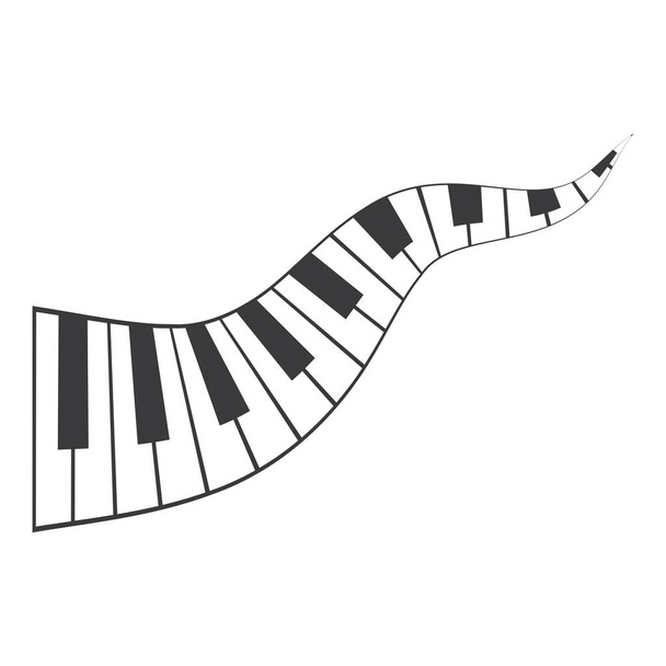 Klavírní ikona Vektor  - Vektor, obrázek