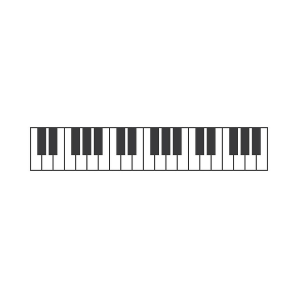 Klaviersymbolvektor  - Vektor, Bild