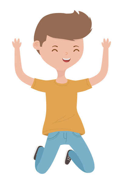Хлопчик-підліток мультиплікаційний дизайн Векторний ілюстратор
 - Вектор, зображення