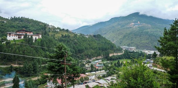 Berglandschap van Thimphu, Bhutan  - Foto, afbeelding