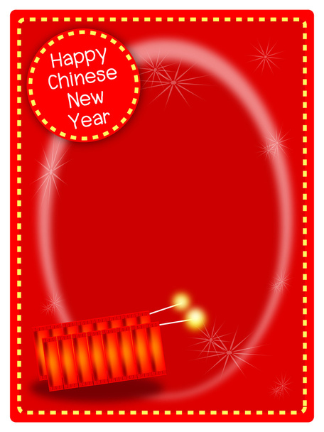 Воктор двух фейерверков на фоне китайского Нового года
 - Фото, изображение