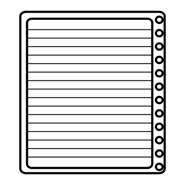 ikona papíru poznámkového bloku - Vektor, obrázek